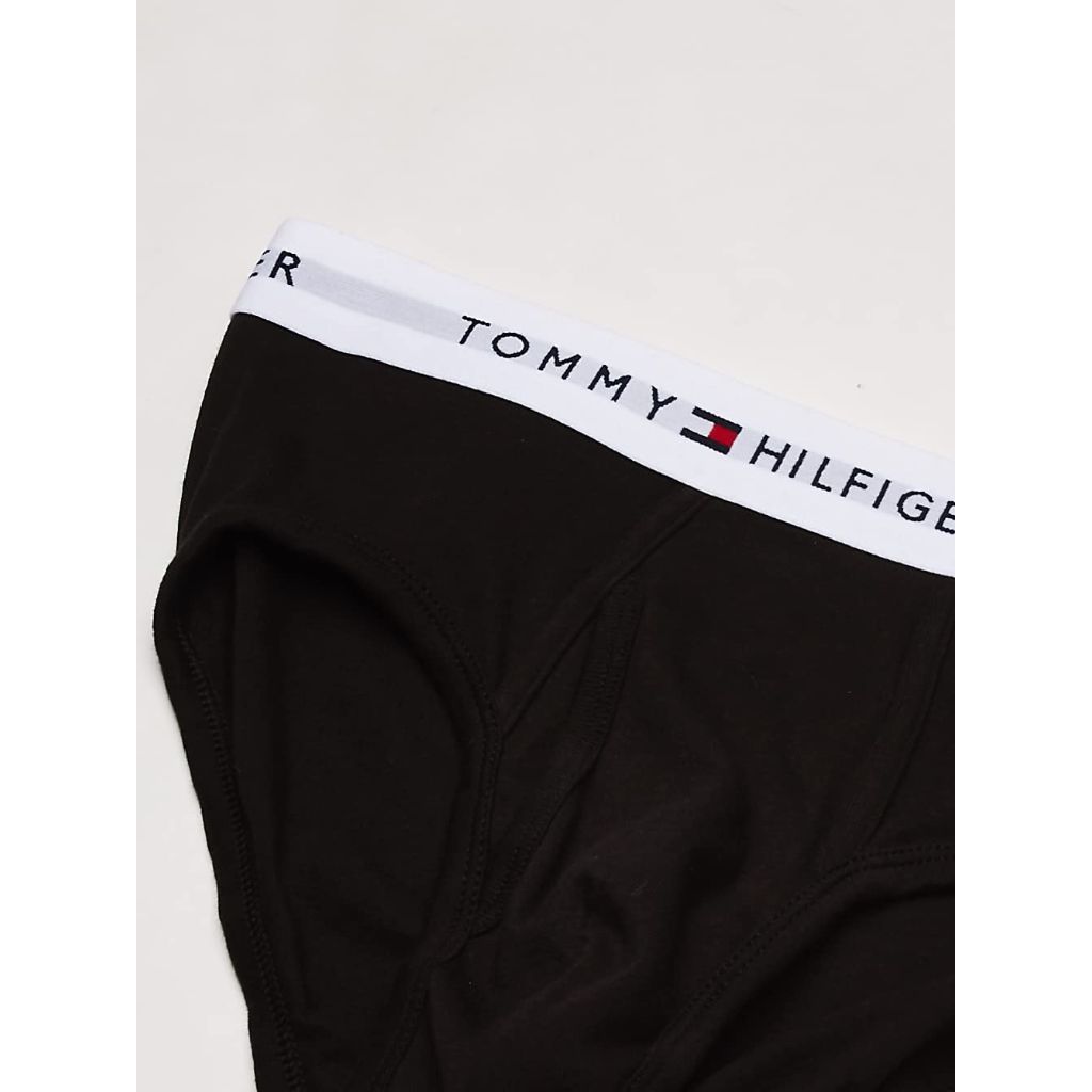 SZ M, Tommy Hilfiger Men's 4-Pack Cotton Brief, Black