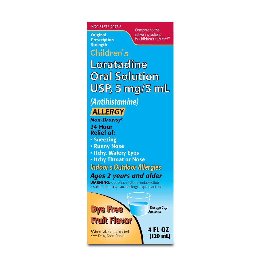 Children’s Loratadine Liquid, 4 Oz, Fruit Flavor