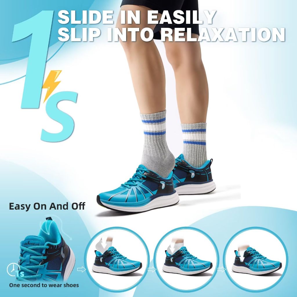 Men's Orthopedic Sports Shoes, Blue Size 11.5