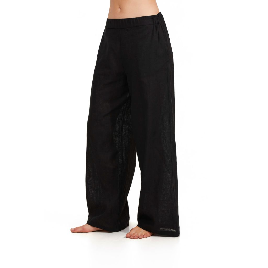 Gottex Women's Standard Luma Elastic Waist Long Pant, Black - size M