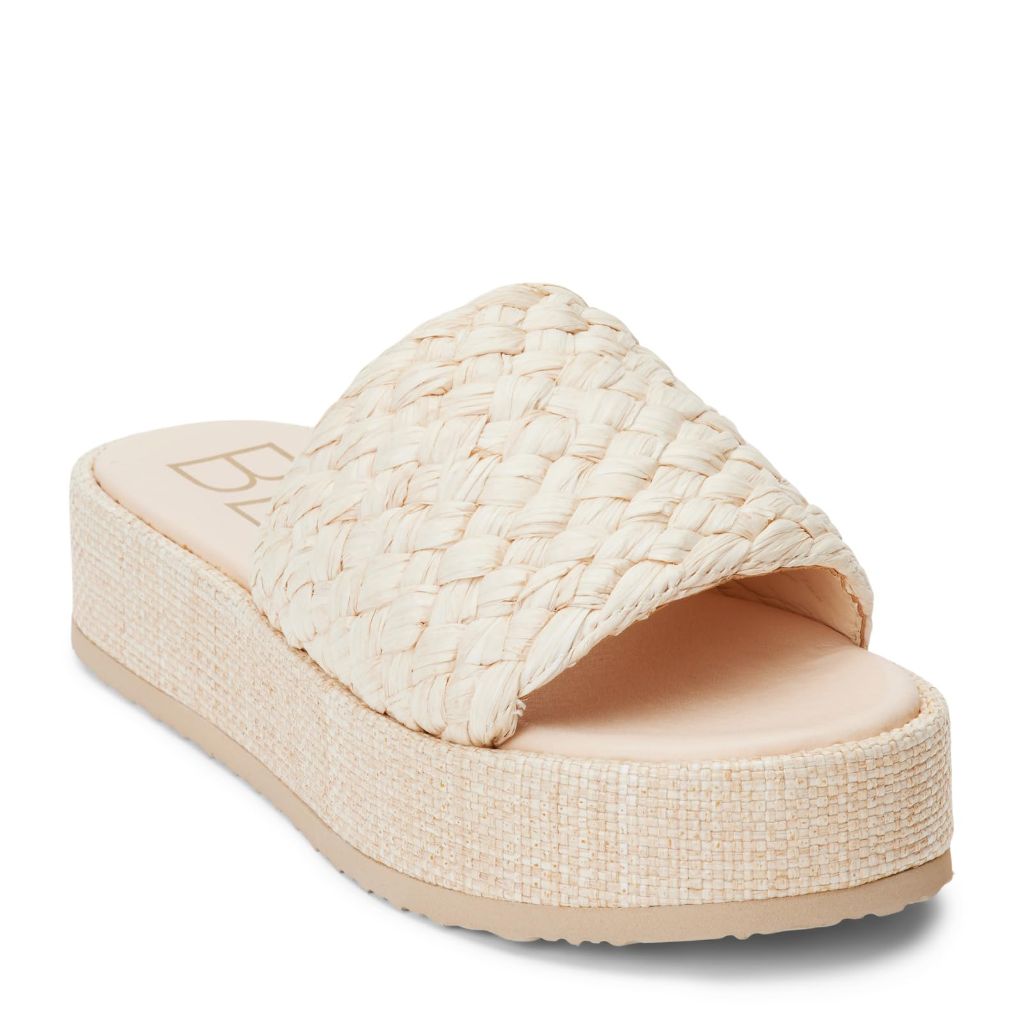 BEACH by Matisse Womens Cairo Platform Casual Sandals Casual Low Heel 1-2" - Beige - Size 9 M
