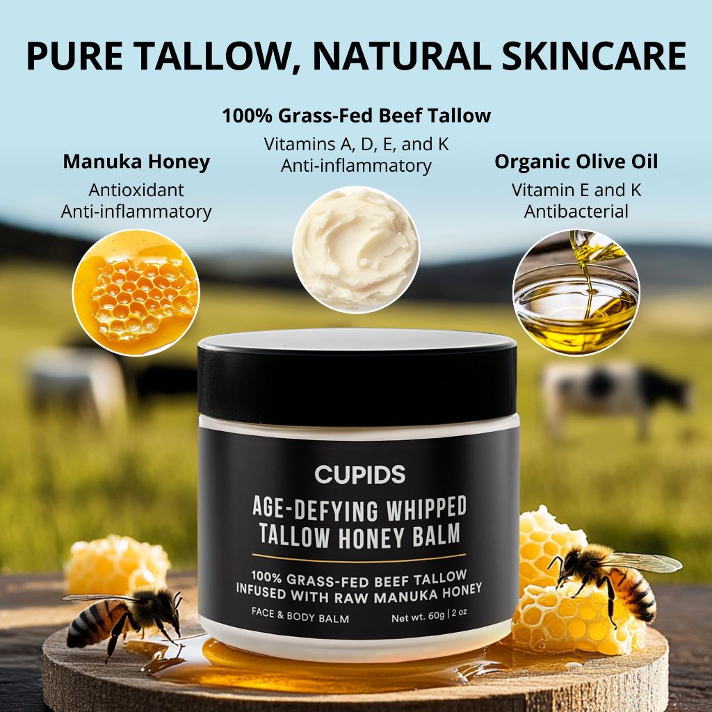 Cupids Tallow and Honey Balm, 2oz
