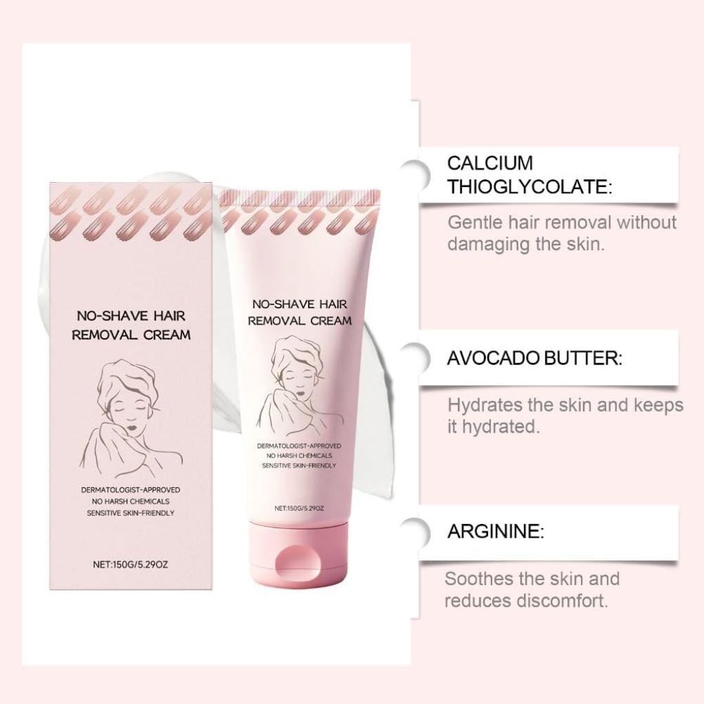 No Shave Hair Removal Cream, 5.29FL OZ (1)