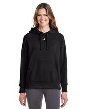 Under Armour Women's Rival Fleece Hoodie - Black/White, Size XS