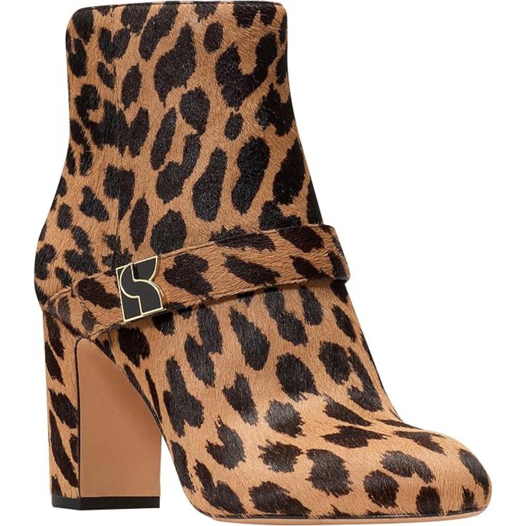 kate spade new york Women's Dakota Zip Up Heeled Bootie - Tobacco Multi, Size 8.5