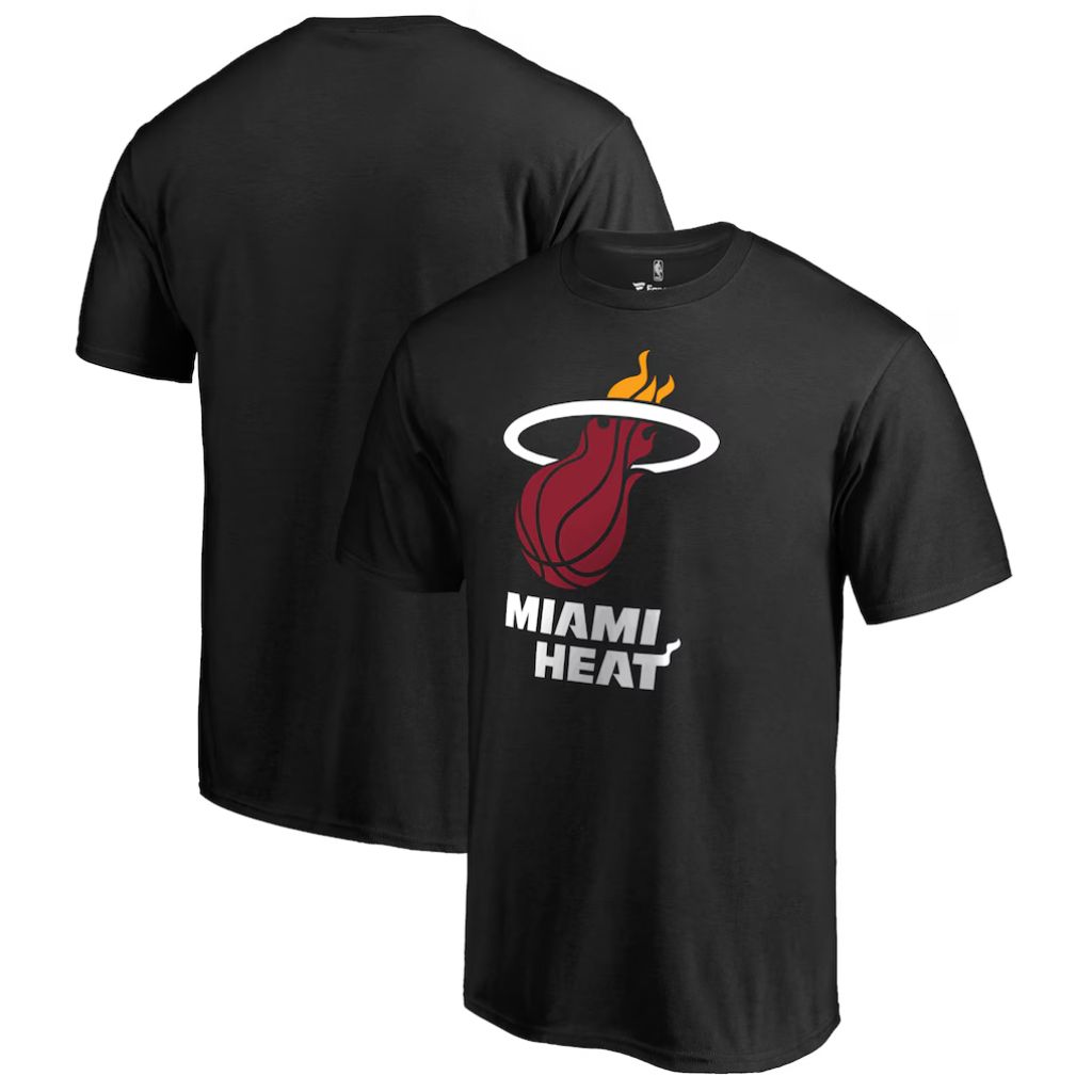 SZ L, NBA Con Team Tee, Miami Heat | Black