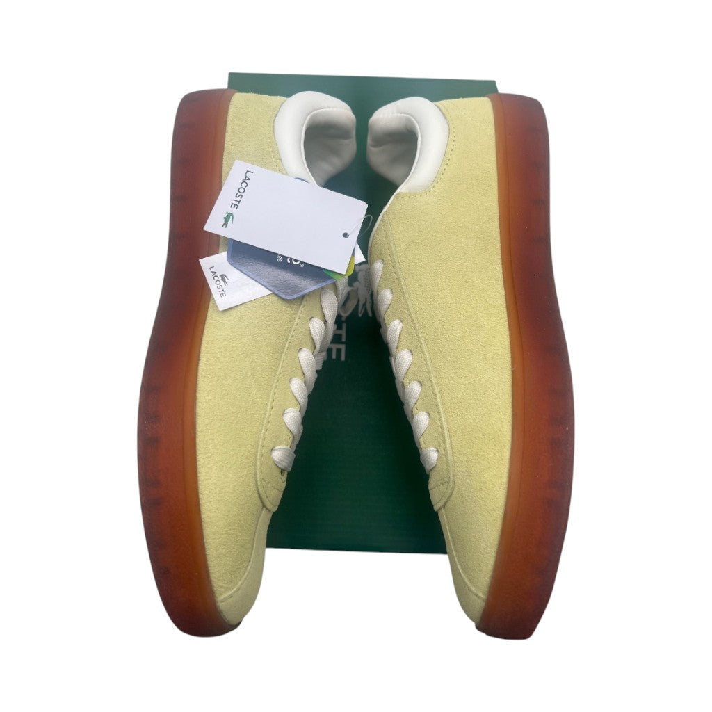 Lacoste Men's Baseshot Sneakers, Size 7.5, Light Green/Dark Gum