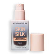 Revolution Skin Silk Radiant Satin Serum Foundation, F20NC Deep Skin Tones, 0.77 fl oz