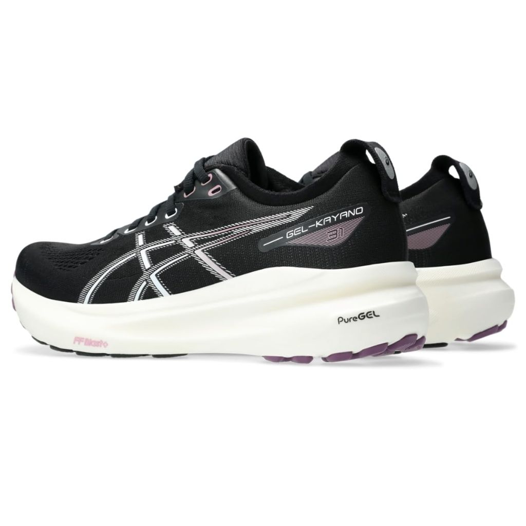 ASICS Women's Gel-Kayano 31 Running Shoes, Black/Pure Silver - size 9