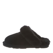 SZ 8, BEARPAW Women's Loki Slippers, Black | Soft Suede