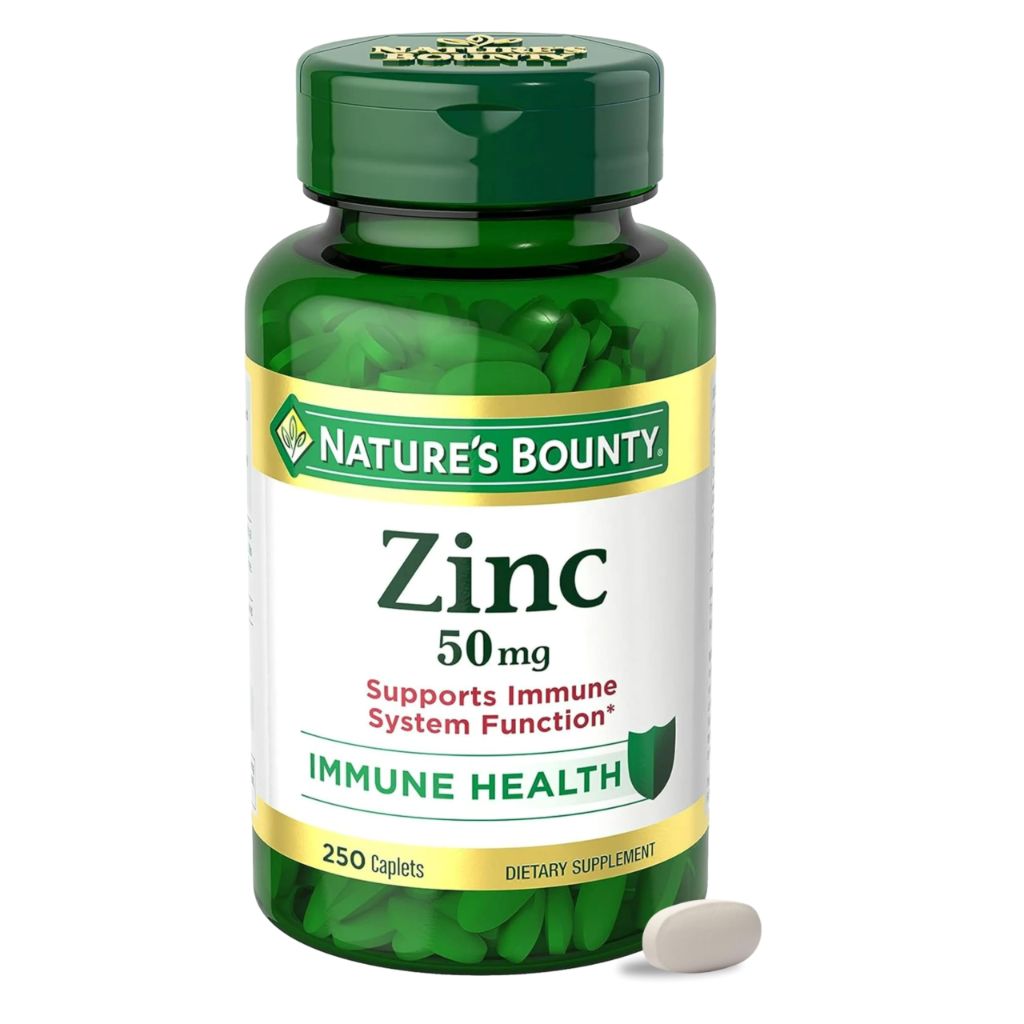 Nature’s Bounty Zinc Immune Support & Antioxidant Supplement, 250 Tablets