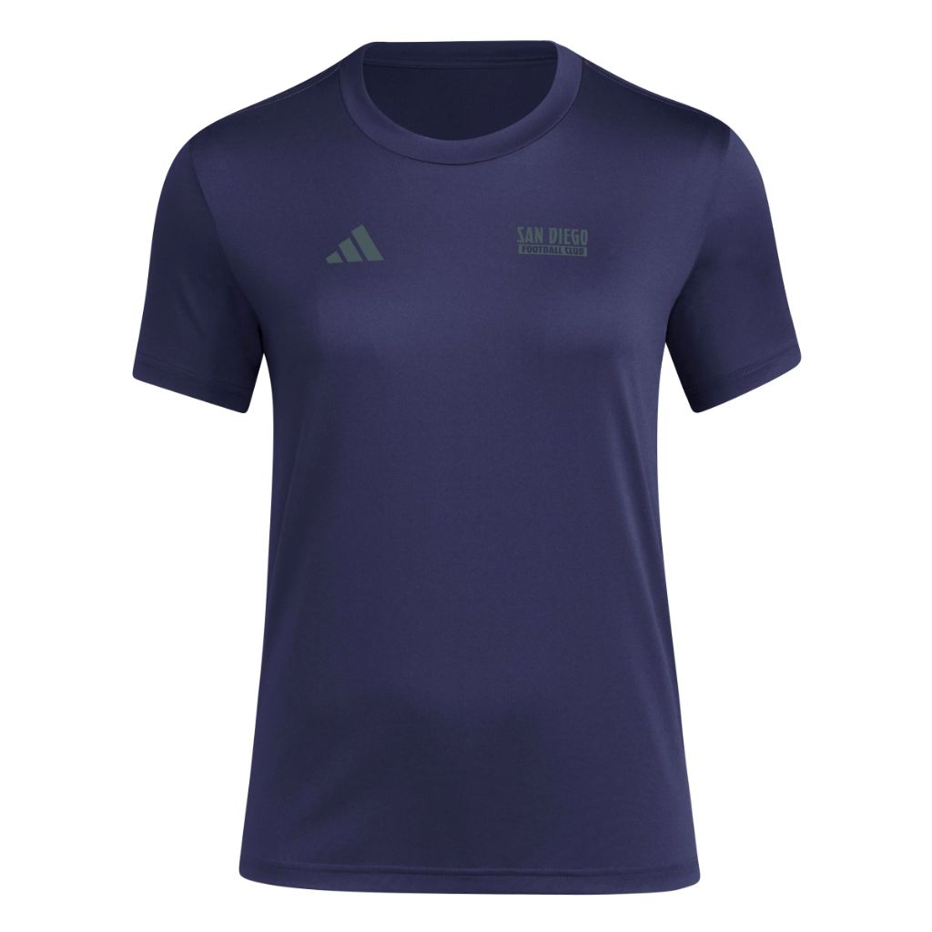 Adidas Women's San Diego FC Pre-Game Short Sleeve Soccer T-Shirt