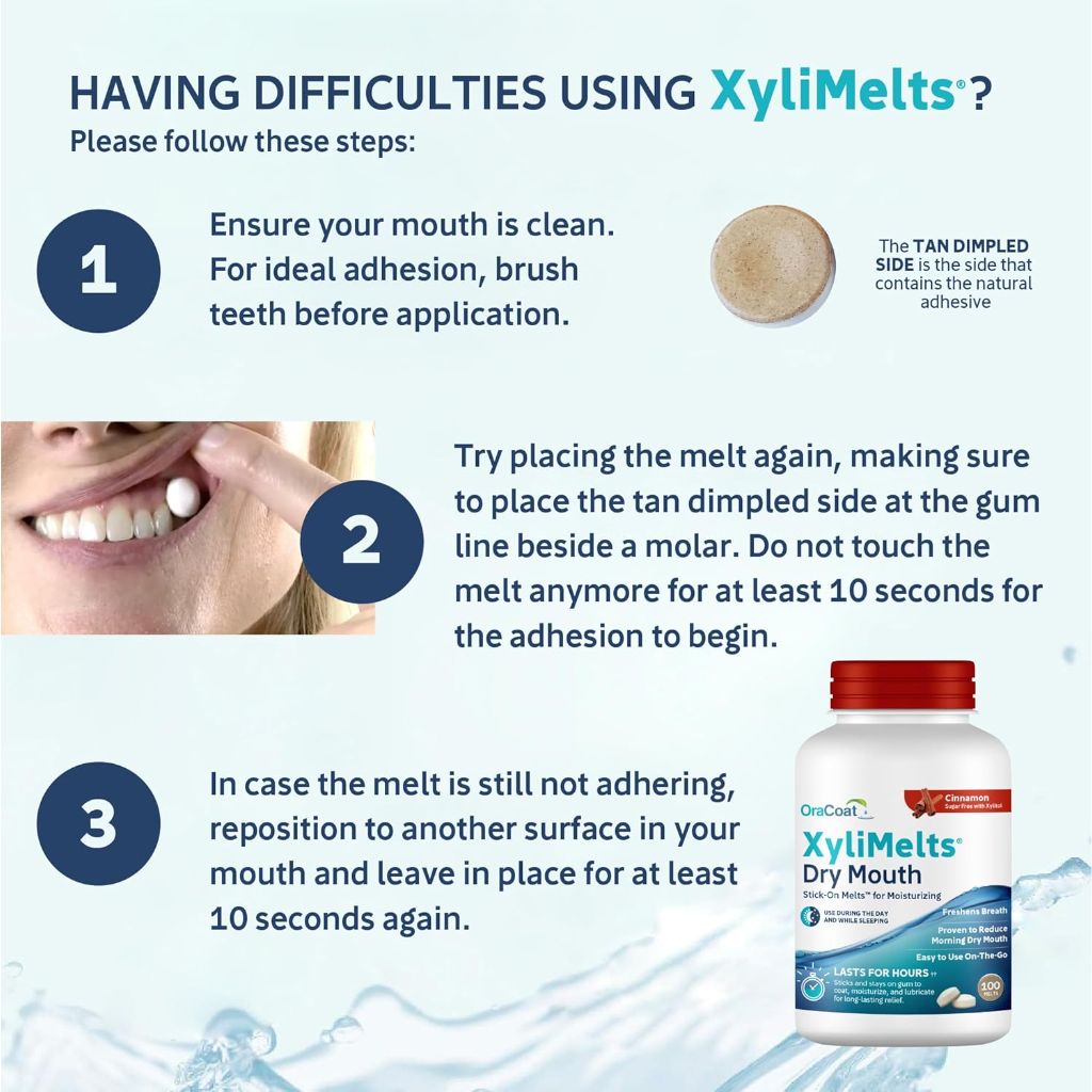 Oracoat XyliMelts Dry Mouth Relief, 100 Count