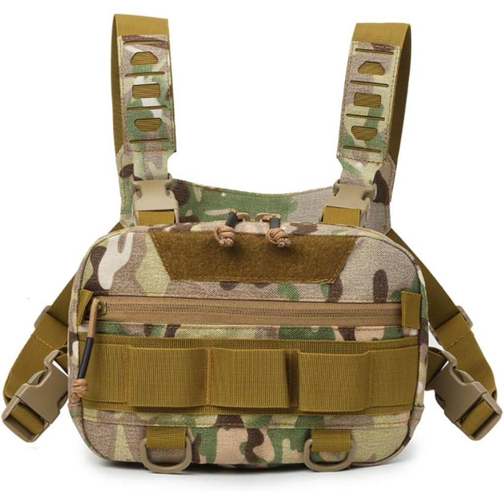 GENILU Tactical Chest Bag with Quick Release System - Camo