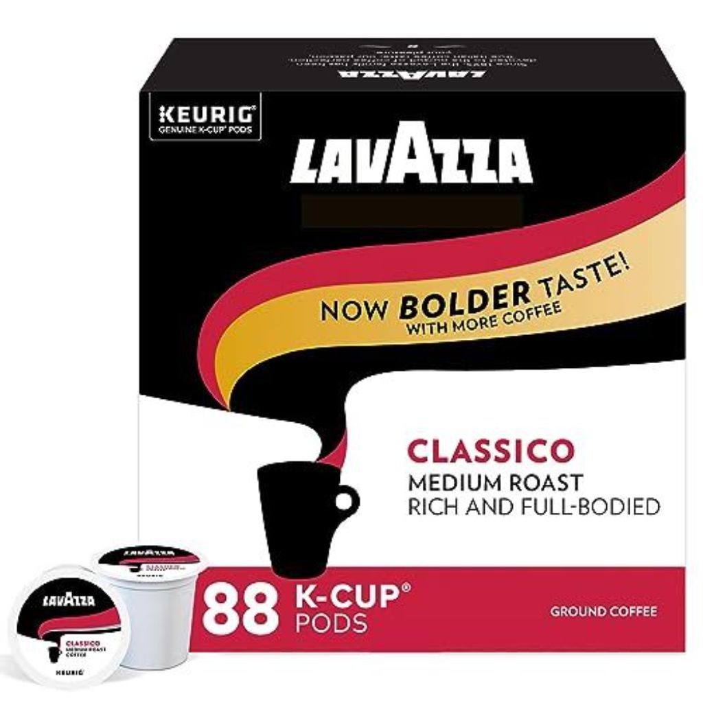 Lavazza Dolcevita Classico Medium Roast  Single-Serve Keurig K-Cup Coffee Pods Medium Roast, 88ct