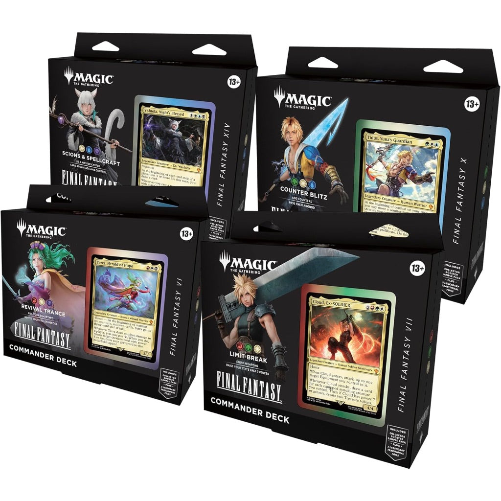 Magic: The Gathering - Final Fantasy Commander Deck Bundle (Includes All 4 Decks)