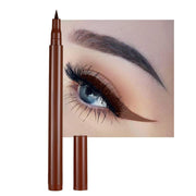 HANDAIYAN Liquid Vegan Eyeliner Pencil Set - 12 Colors Including Dark Brown, Waterproof & Smudge-Proof