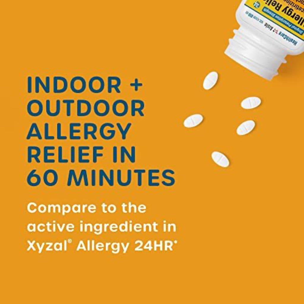 HealthCareAisle Allergy Relief - Levocetirizine Dihydrochloride Tablets USP, 5 Mg – 160 Tablets – Original Prescription Strength Allergy Medicatio