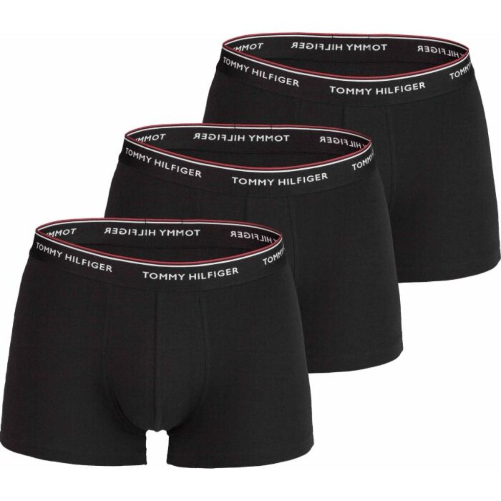 Tommy Hilfiger Men's TH Comfort+ Trunks - Black, Small (3 Pair)