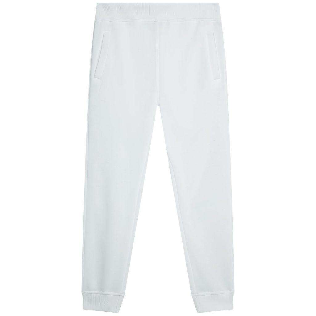 Southpole Boys' Big Active Basic Jogger Fleece Pants, White, Large / 14-16