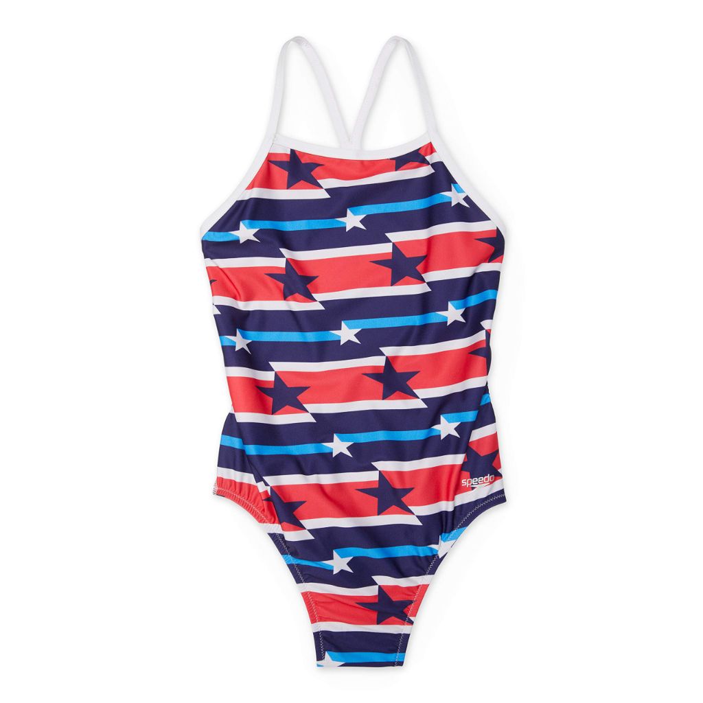 Speedo Women's Standard Swimsuit Piece Endurance The One Printed Team Colors SZ 28