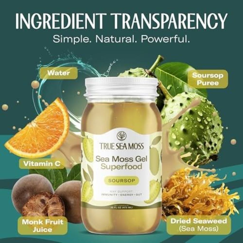 True Sea Moss - Sea Moss Gel Superfood - Soursop