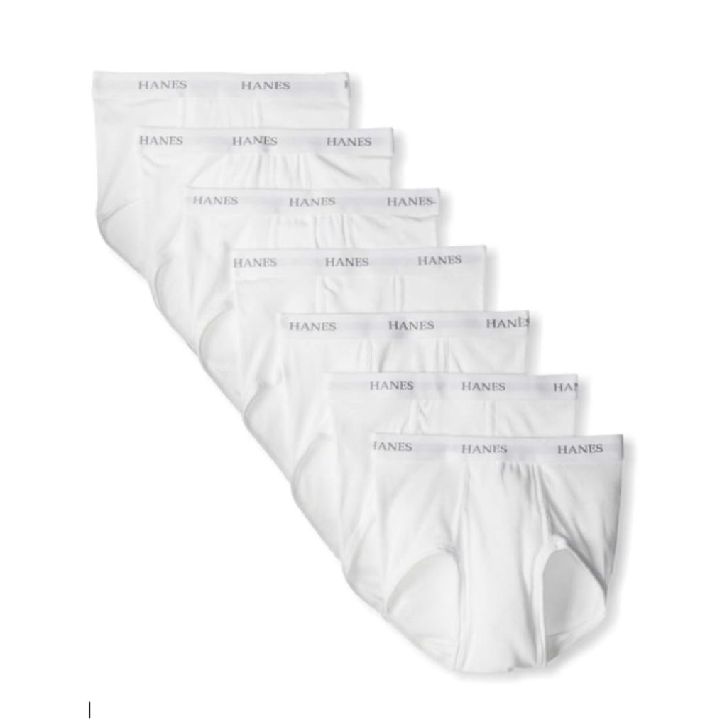 SZ L, Hanes Ultimate mens Ultimate Tagless With Comfortflex Waistband - White 7 Pk