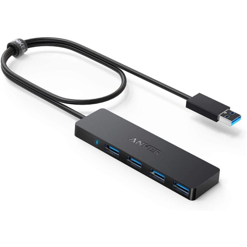 Anker USB Hub 4 Ports, Multiple USB 3.0 Hub(2ft USB-A)