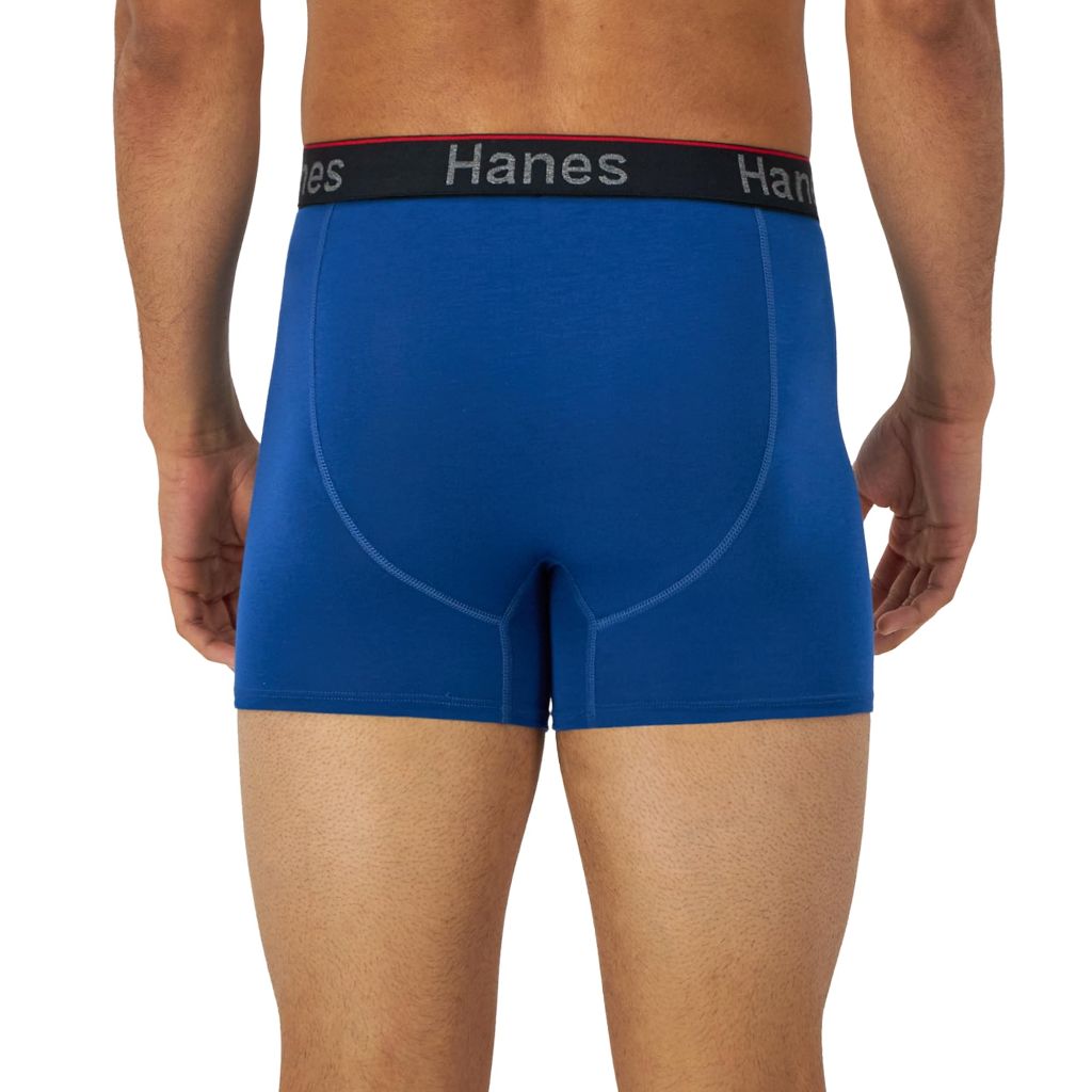 Hanes Men's Total Support Pouch Trunks, Cotton Stretch Underwear for Men, 3-Pack, Large