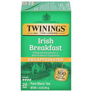 Twinings Decaffeinated Irish Breakfast Black Tea Individually Wrapped Bags, 20 Count (Pack of 1)