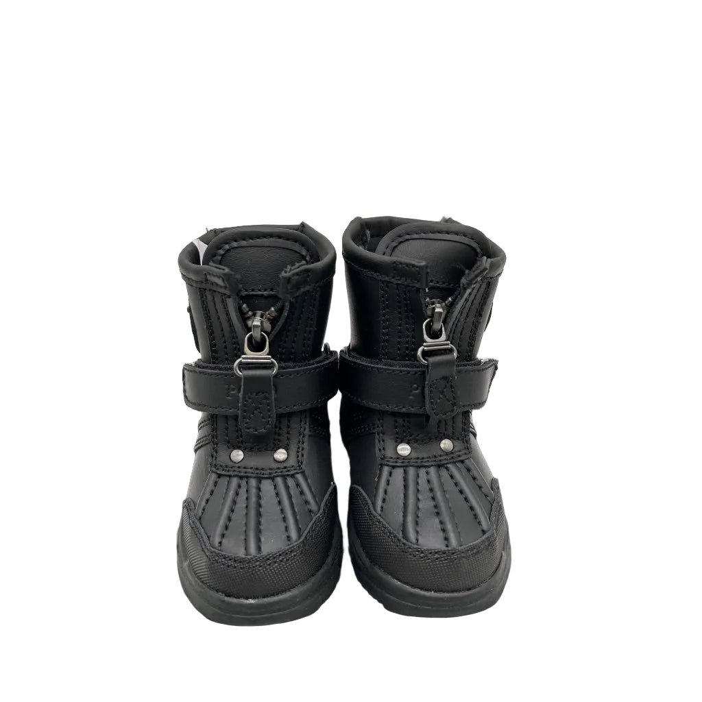 Polo Ralph Lauren Conquered Hi Boot Infant/Toddler Shoes Size 5 Color: Black