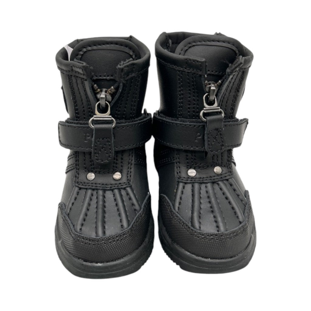 Polo Ralph Lauren Conquered Hi Boot Infant/Toddler Shoes Size 5  Color: Black