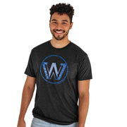 Golden State Warriors NBA Officially Licensed Life is Good T-Shirt Circle Heather Black, Large