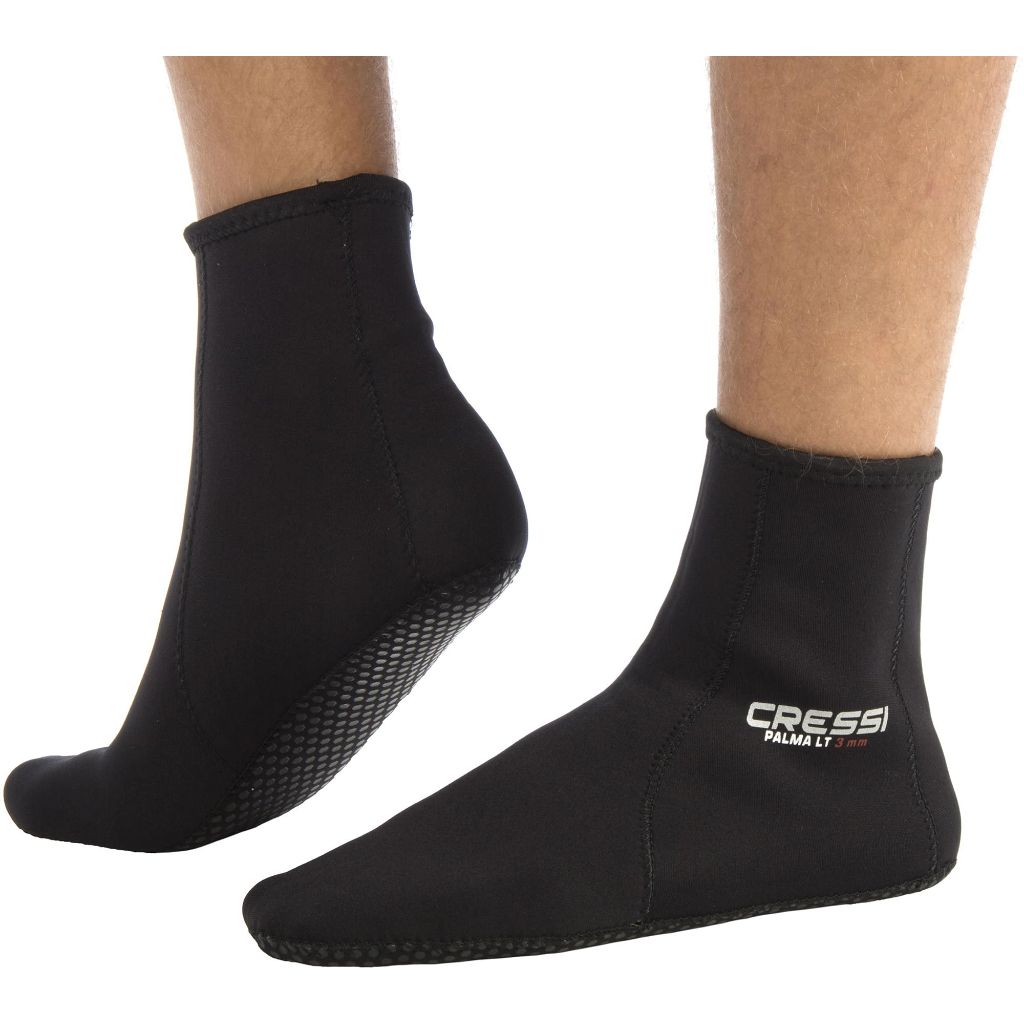 Cressi Palma LT 3 mm Diving Socks, Black, M/L