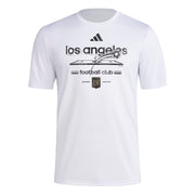 SZ S, Adidas Men's Los Angeles Football Club Pre-Game Short Sleeve Soccer T-Shirt | White
