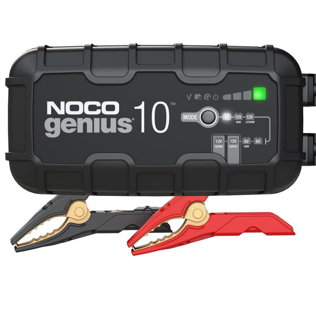 NOCO Genius10: 10A 6V/12V Smart Battery Charger for Lead-Acid/Lithium Batteries