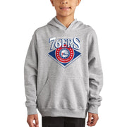 Junk Food NBA Court Classic Officially Licensed Youth Pullover Fleece Hoodie - Philadelphia 76ers, Size Youth Large