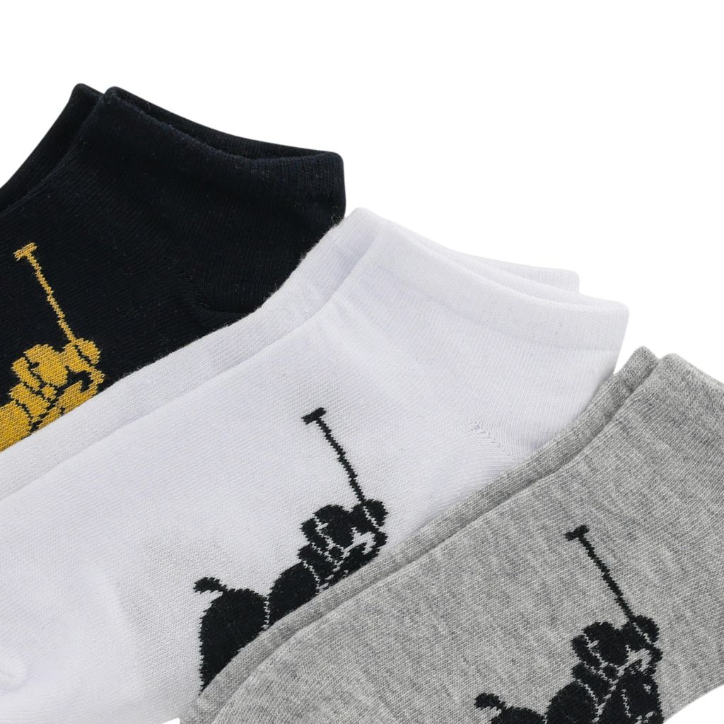 Polo Ralph Lauren Big Polo Player Men's 3-Pack Socks 10-13 (Multi)