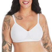 Hanes Women's X-Temp Foam Wirefree Bra, White, 3X