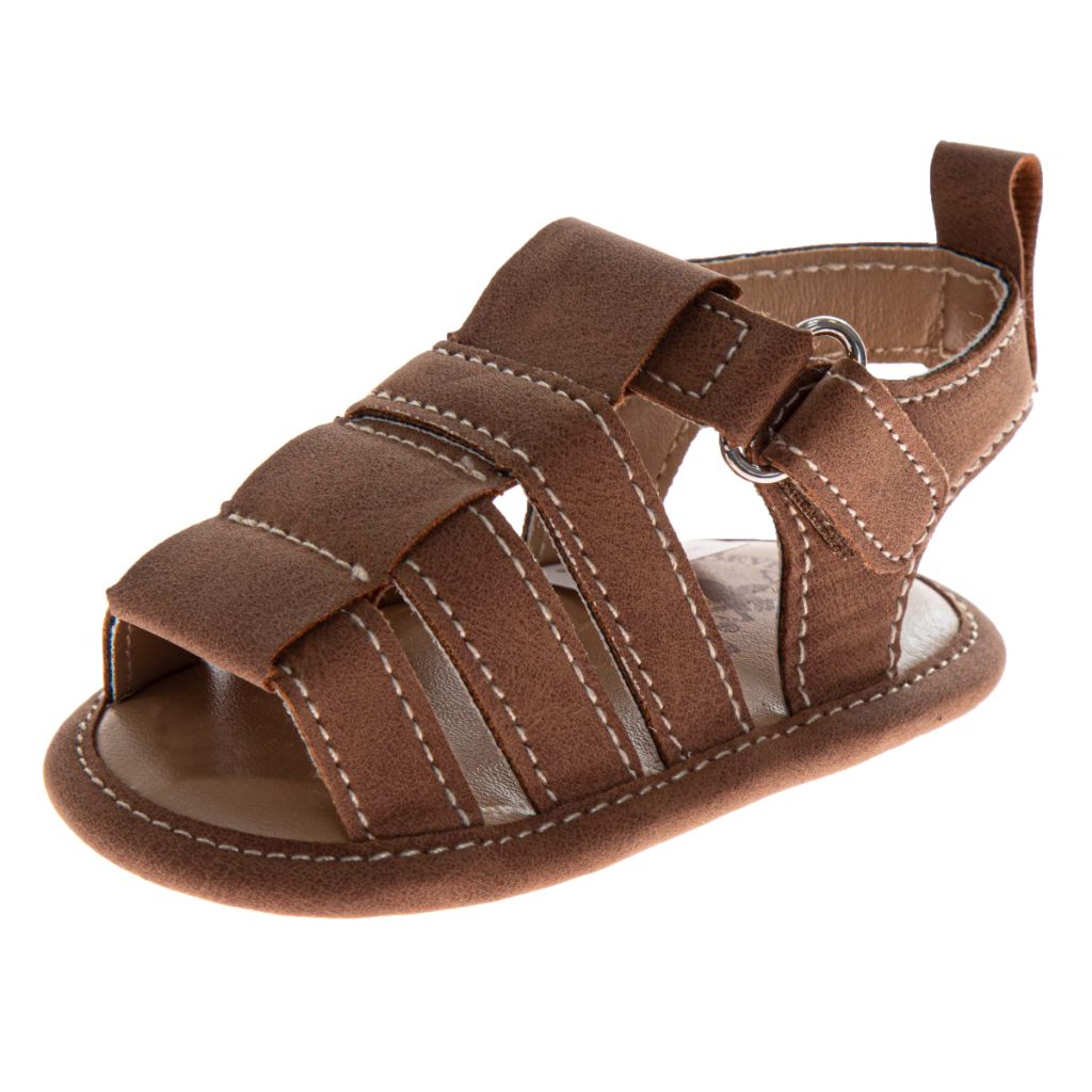 Josmo Baby Infant Sandals SlipOn Strap Closure, NewBorn Tan (size 3 Infant)