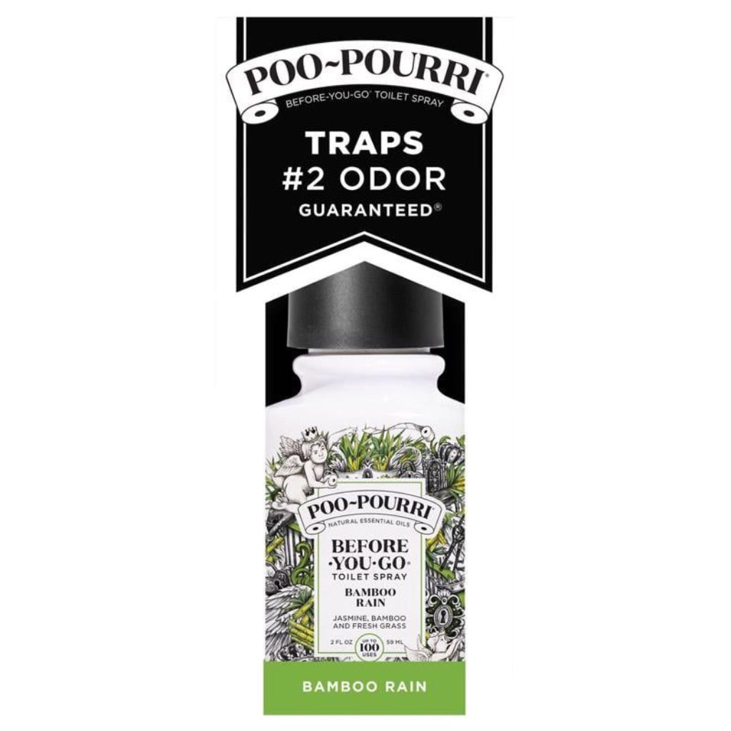 Poo-Pourri Bamboo Rain  Jasmine + Bamboo + Fresh Grass  Before-You-Go Toilet Spray  2 Oz
