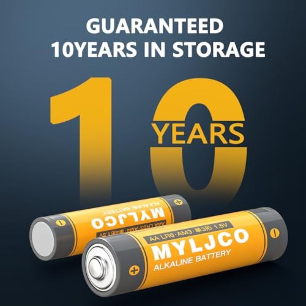 High-Performance 1.5V Alkaline Batteries - AA - 100ct