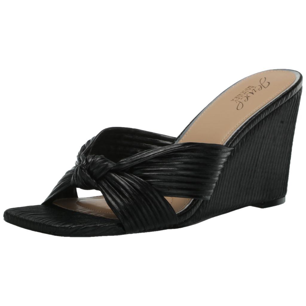 Jewel Badgley Mischka Hype Women's Sandals Black Fabric : 7.5 M, Synthetic