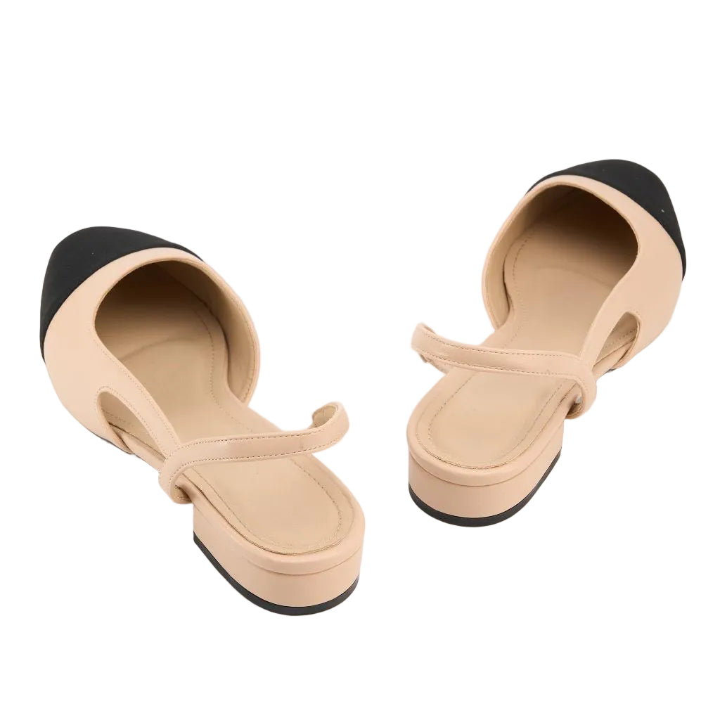 Slingback Flats for Women, Apricot - Size 7.5