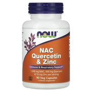 NAC Quercetin & Zinc  90 Veg Capsules  NOW Foods