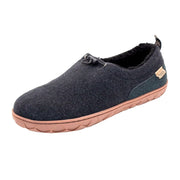 FLOJOS Unisex Zapa Faux Leather Upper W/Shearling Trim/Sock, Custom Sole, Charcoal/Gum, 10M/11W