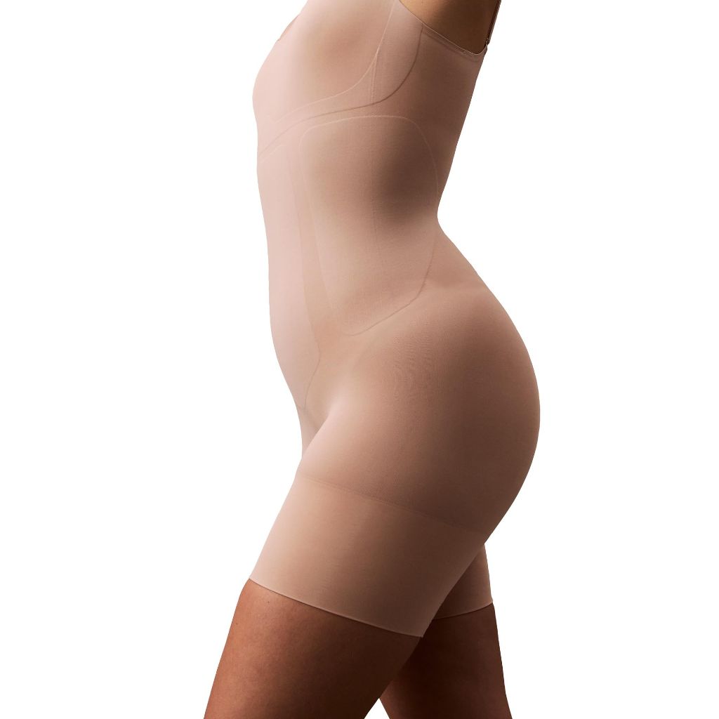 SZ S, Calvin Klein Shapewear Secure Sculpt Mid-Thigh Bodysuit