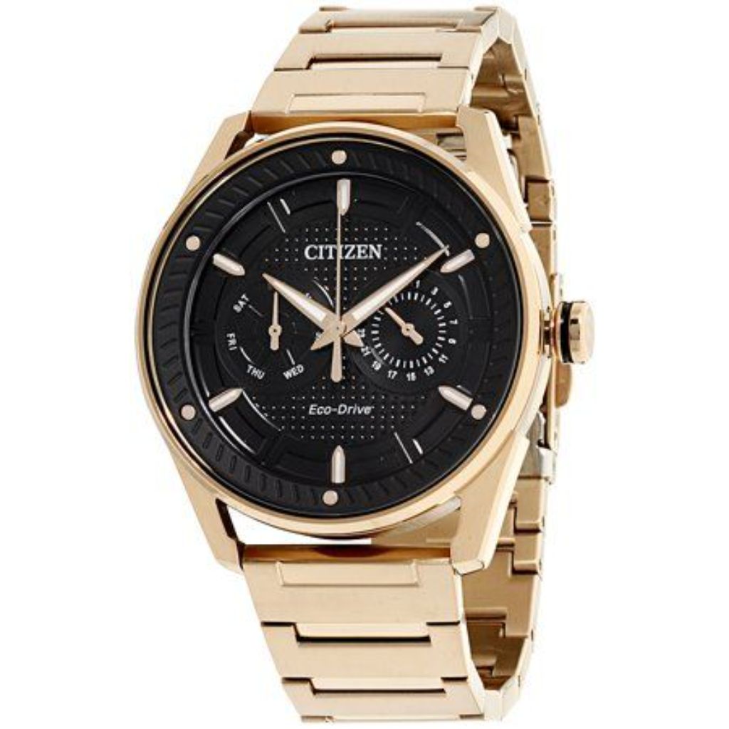 Citizen Men's Eco-Drive CTO Black Dial 42mm Watch BU4023-54E
