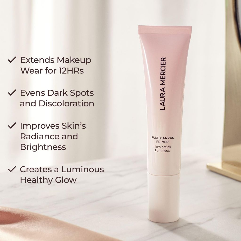 Laura Mercier Pure Canvas Primer Illuminating, Boosts Skin's Brightness | 30 ml /1 oz
