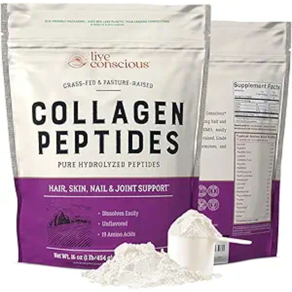 Live Conscious Collagen Peptides Powder - 16oz